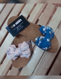 Sandalias lazo/flores