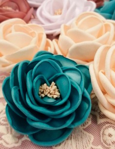 Flores de tela