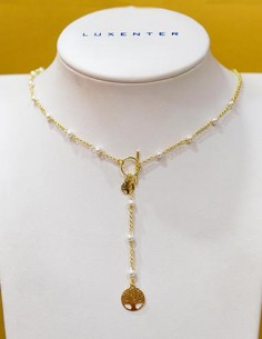Cadena de plata dorada