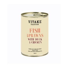 Alimento húmedo sIn cereales PESCADO Y GAMBAS 400gr (6 latas)
