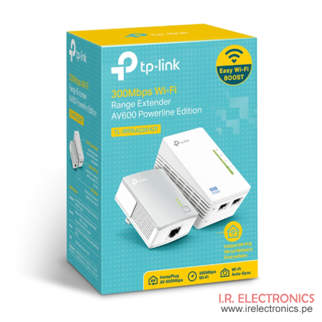 Kit Extensor Powerline WiFi AV600 a 300 Mbps