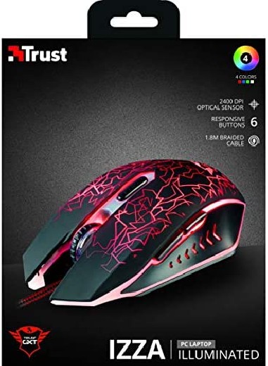 RATÓN TRUST GXT 105 GAMING IZZA 6 BOTONES RATÓN TRUST GXT 105 GAMING IZZA 6 BOTONES