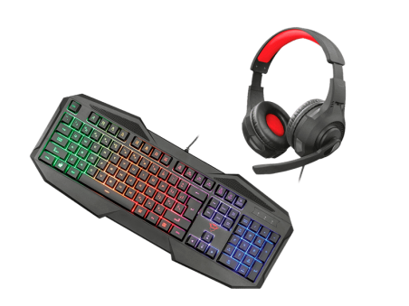 PAQUETE PARA JUEGOS 4 EN 1: AURICULARES, ALFOMBRILLA DE RATÓN, TECLADO Y RATÓN