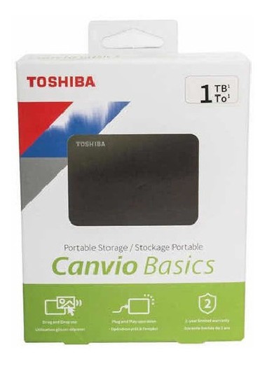 Disco Duro Externo Toshiba Canvio Basics 2.5" 1TB USB 3.0