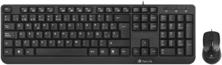 TECLADO + RATON NGS USB MULTIMEDIA NEGRO