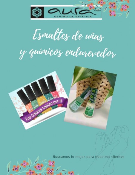 Esmalte y endurecedor de uñas Valmy
