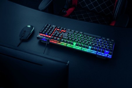 PACK Teclado + ratón TRUST GXT838 AZOR GAMING RGB