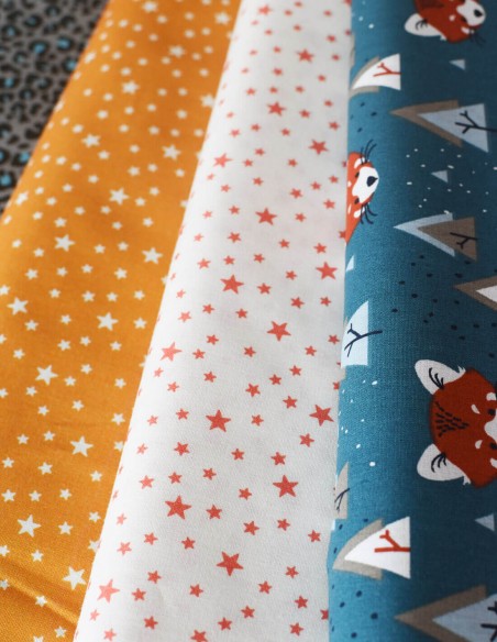 Tela 100% algodón orgánico