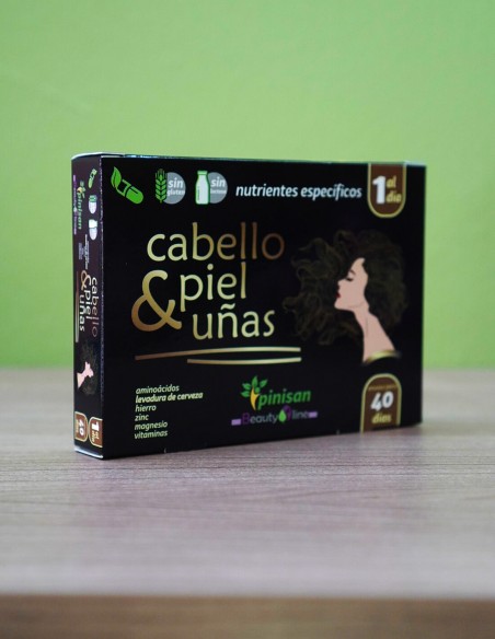 Cabello Piel Uñas 40caps Pinisan
