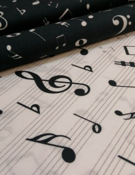 Tela de algodón de Música