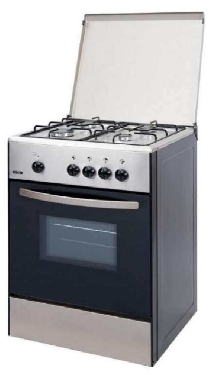 COCINA DE GAS KYMPO 4F + GRILL + HORNO INOX - GOXWS601